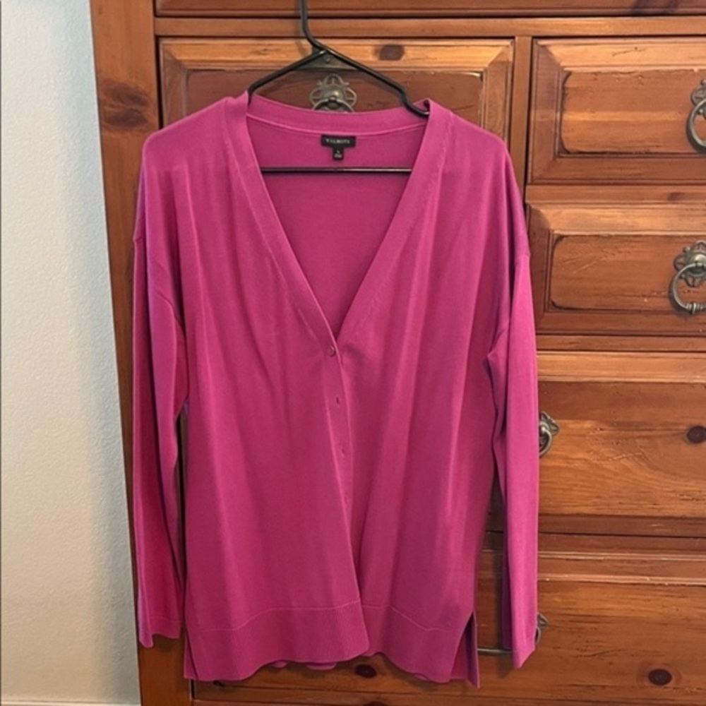 Talbots Vibrant Pink Women's Cardigan Size Large NWOT